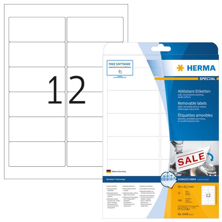 HERMA Movables (42.3 x 96 mm)