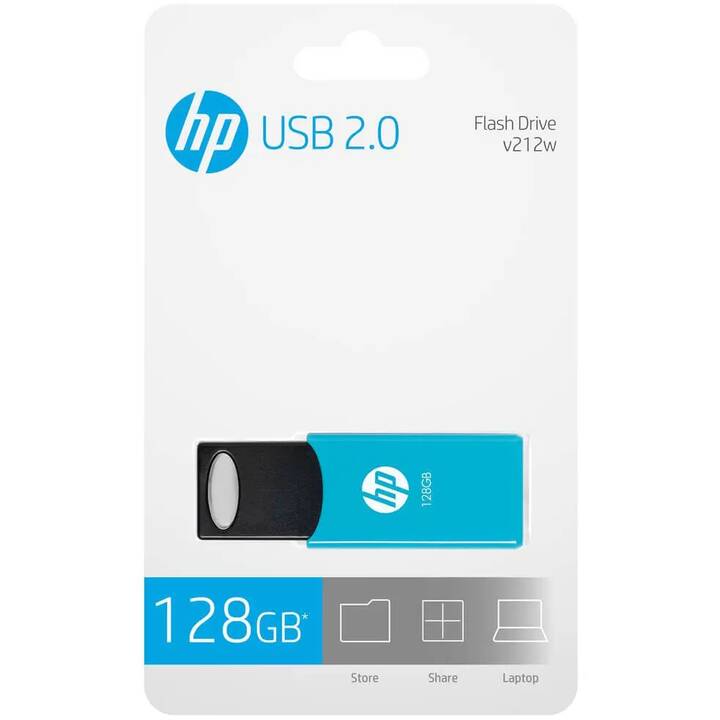 HP v212w (USB de type A, 128 GB, Bleu)