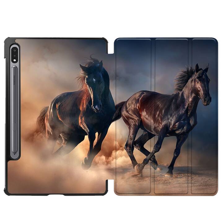 EG cover per Samsung Galaxy Tab S8 11" (2022) - marrone - cavallo