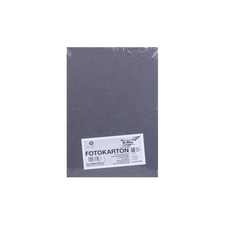 FOLIA Carton (Anthracite, A4, 50 pièce)
