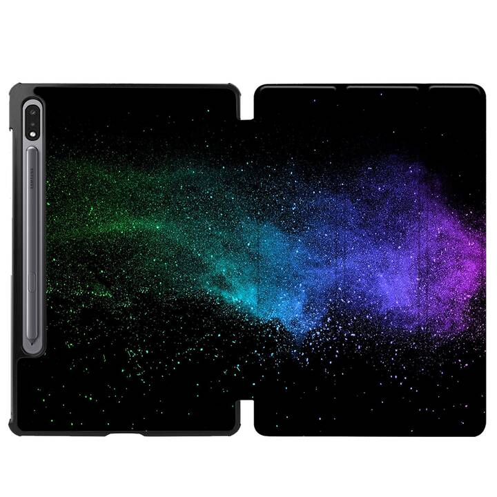 EG coque pour Samsung Galaxy Tab S8+ 12.4" (2022) - noir - poudré