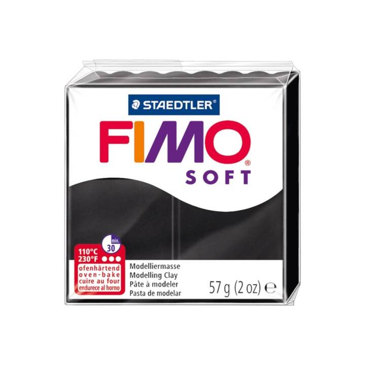 FIMO Pasta per modellare Soft (57 g, Nero)