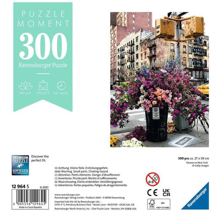 RAVENSBURGER Flowers in New York Puzzle (300 x)