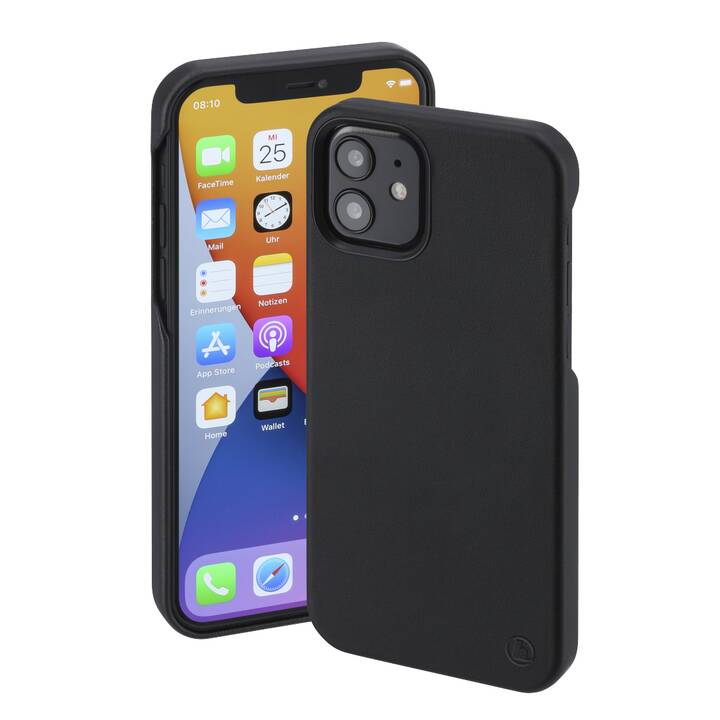 HAMA Backcover Finest Sense (iPhone 12, iPhone 12 Pro, Noir)