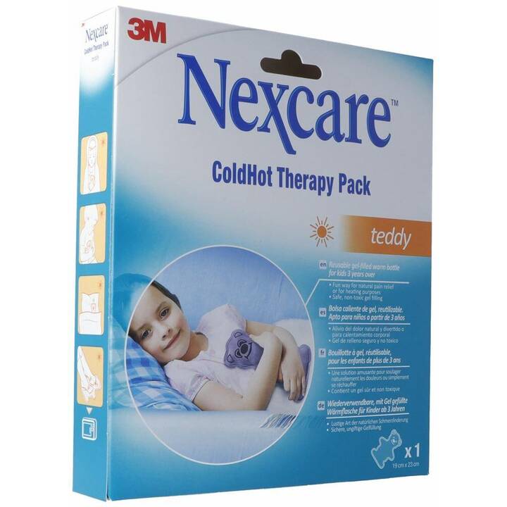 NEXCARE Bouillotte d'eau chaude ColdHot Therapy Pack teddy (Ours, Coussin de gel)