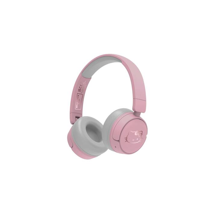 OTL TECHNOLOGIES On-Ear Kinderkopfhörer (Bluetooth 5.1, Weiss, Rosa)