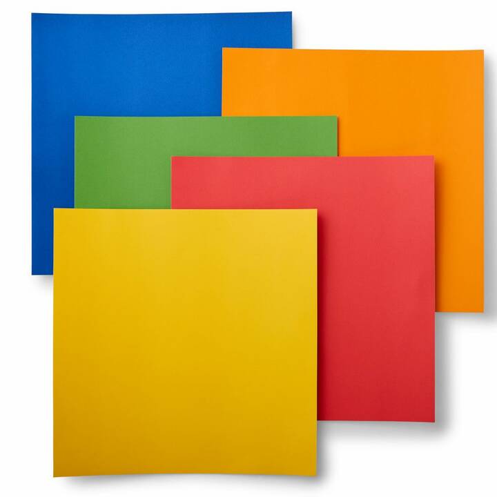 CRICUT Spezialpapier Smart (Gelb, Orange, Grün, Rot, Blau, 10 Stück)