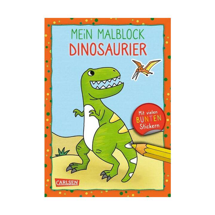 Mein Malblock: Dinosaurier