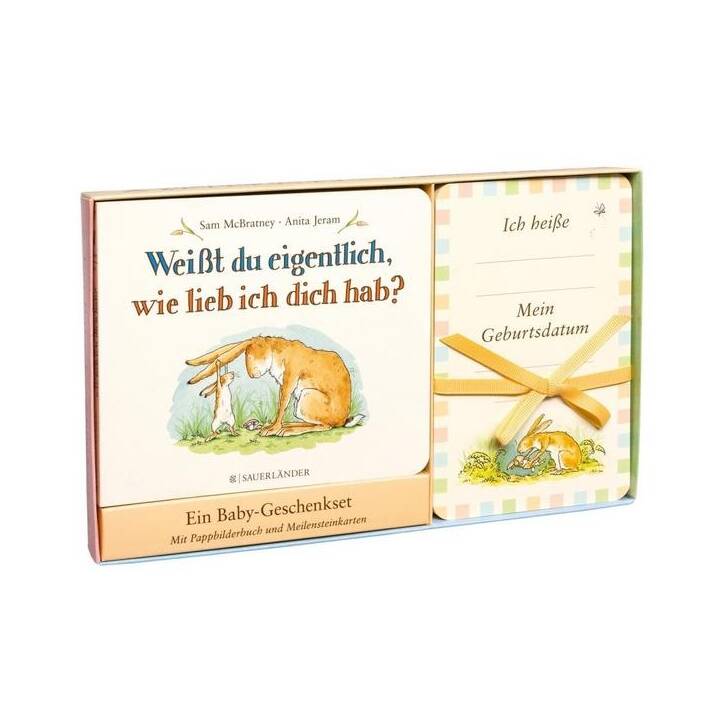 Weißt du eigentlich, wie lieb ich dich hab? Meilensteinkarten-Geschenkset