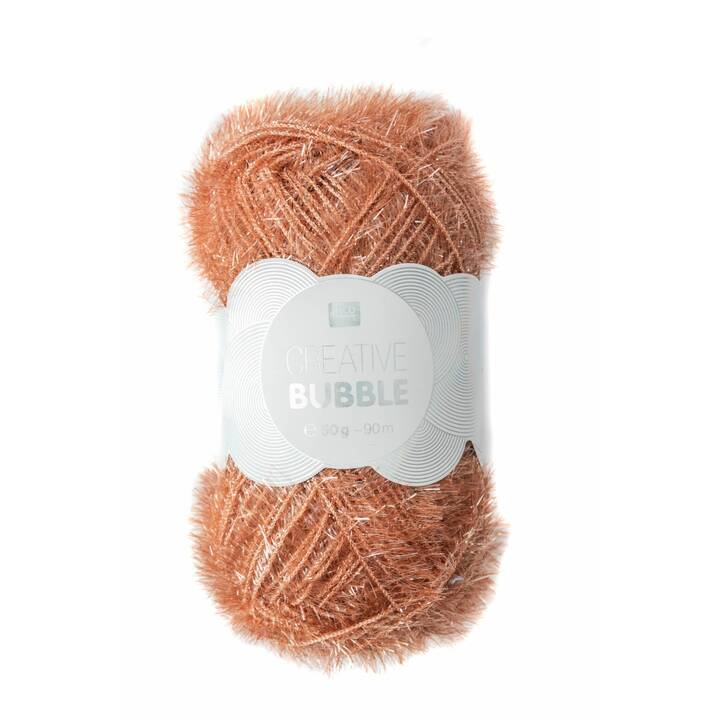 RICO DESIGN Wolle Creative Bubble (50 g, Braun, Hellbraun)
