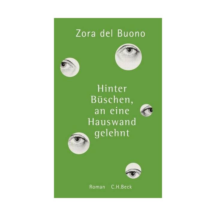 Hinter Büschen, an eine Hauswand gelehnt