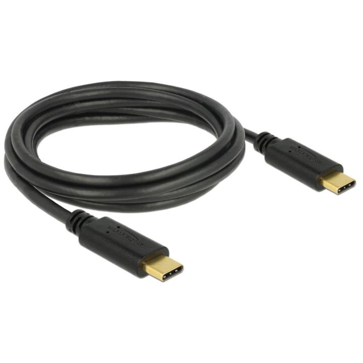 DELOCK USB 2.0-Kabel C - C bis 5A Strom, 2m