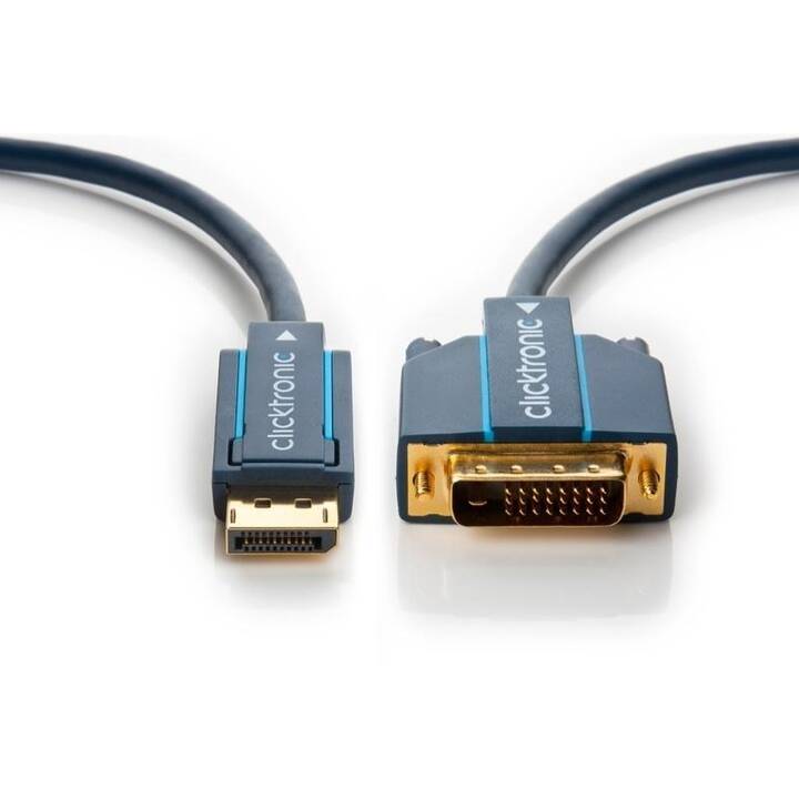CLICKTRONIC Câble de connexion (Port écran, DVI-D, 3 m)