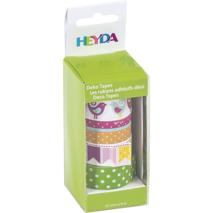 HEYDA Ruban  textile Set (Multicolore, 5 m)