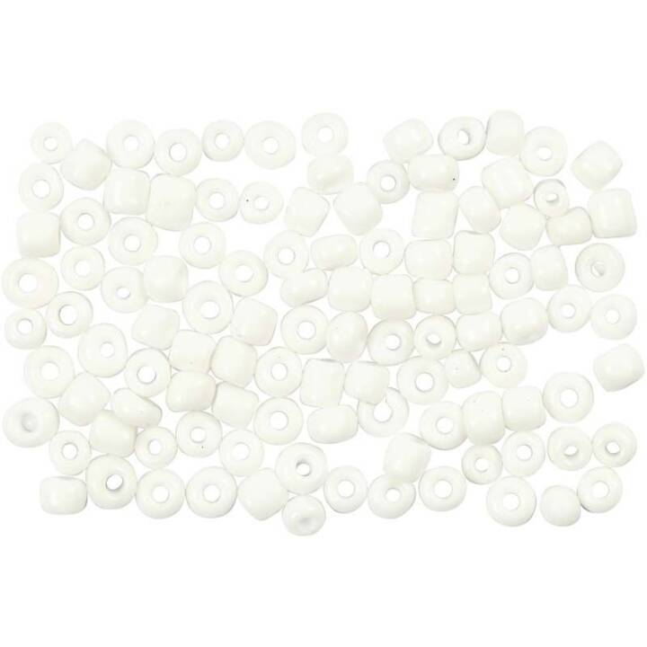 CREATIV COMPANY Perle (25 g, Vetro, Bianco)