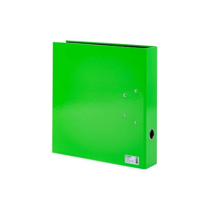 HERMA Raccoglitore (A4, 7 cm, Verde fluo, Verde)