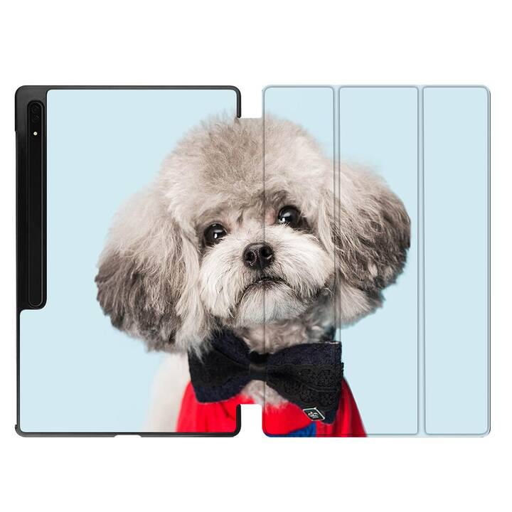 EG Housse (11", Galaxy Tab S9, Chiens, Bleu)