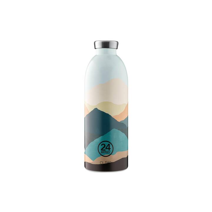24BOTTLES Bottiglia sottovuoto Clima Mountains (0.85 l, Acciaio inox, Multicolore)