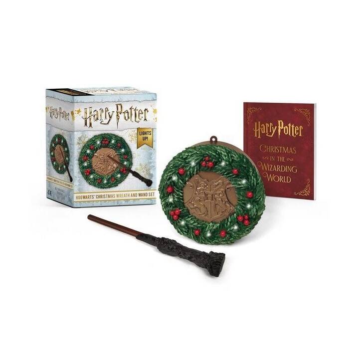 Harry Potter: Hogwarts Christmas Wreath and Wand Set