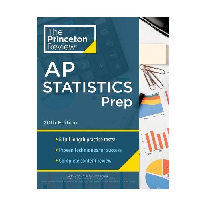 Princeton Review AP Statistics Prep, 20th Edition