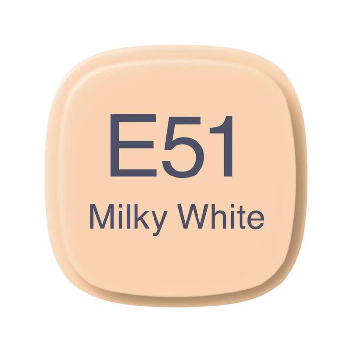 COPIC Marqueur de graphique Classic E51 Milky White (Blanc, 1 pièce)