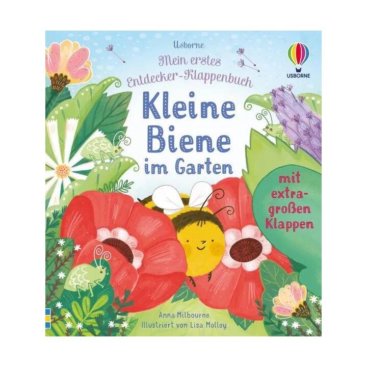 Mein erstes Entdecker-Klappenbuch: Kleine Biene im Garten. Klappenbuch mit Tieren für Naturentdecker ab 10 Monaten