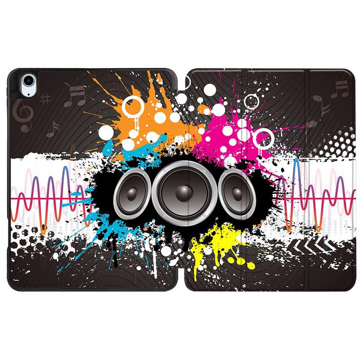 EG coque pour iPad Air 10.9" (2022) 5e génération - multicolore - graffiti