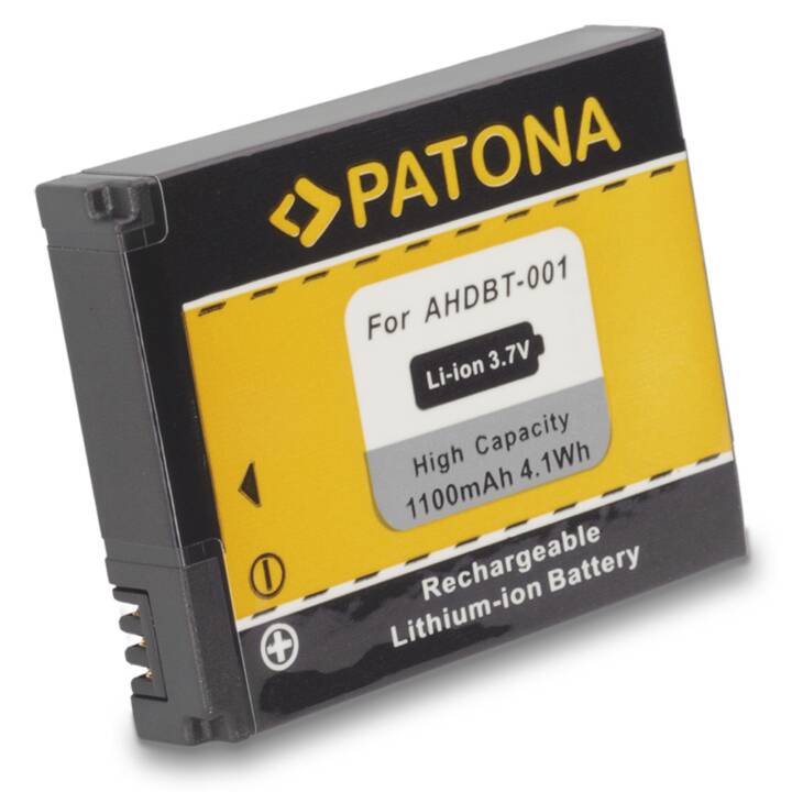 PATONA GoPro Kamera-Akku (Lithium-Ionen, 1100 mAh)