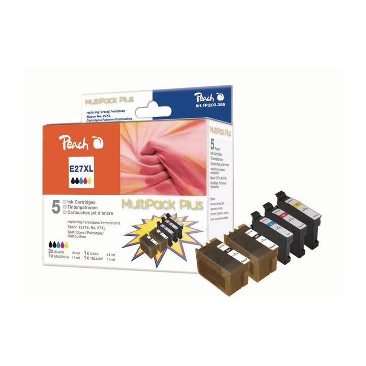 PEACH PI200-355 (Gelb, Schwarz, Magenta, Cyan, Multipack)