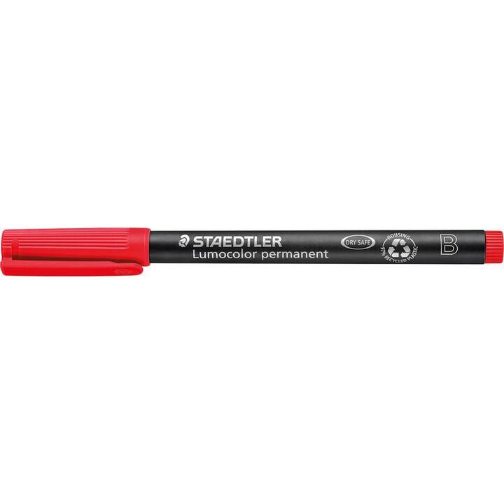 STAEDTLER Marqueur permanent Lumocolor 314 B (Rouge, 1 pièce)