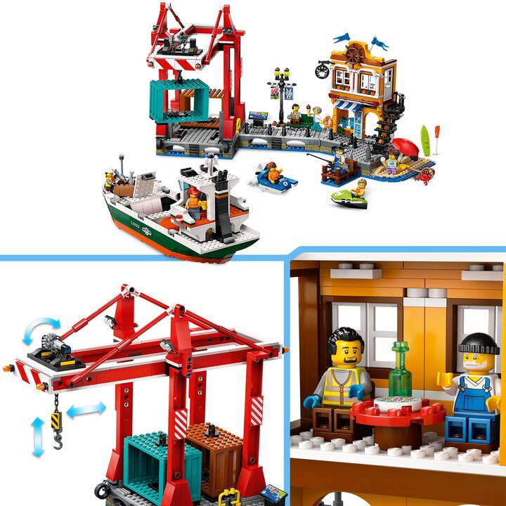 LEGO City Porto e nave merci (60422)