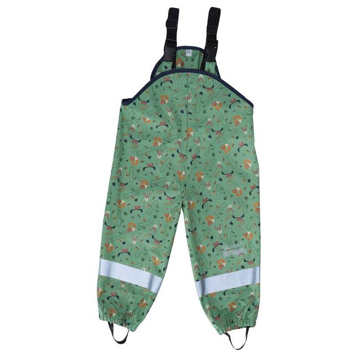 STERNTALER Pantaloni antipioggia per bambini (98, Verde)