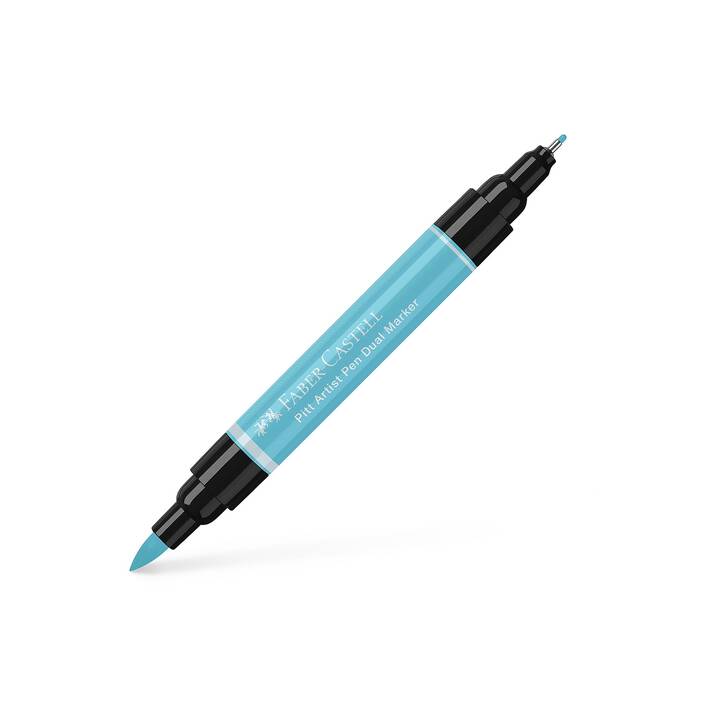 FABER-CASTELL Marqueur créatif Pitt Artist Pen Dual (Bleu, 1 pièce)