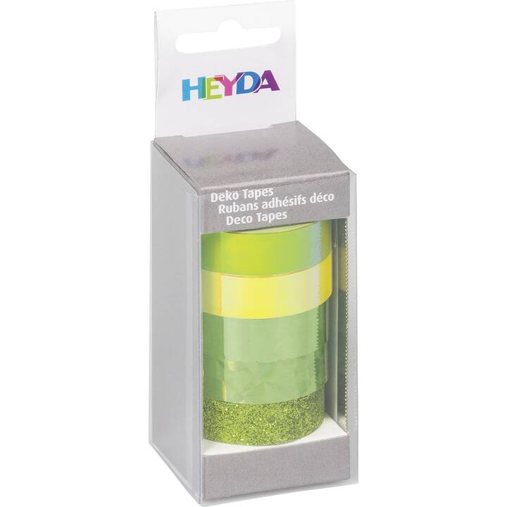 HEYDA Washi Tape Set (Grün, 5 m)