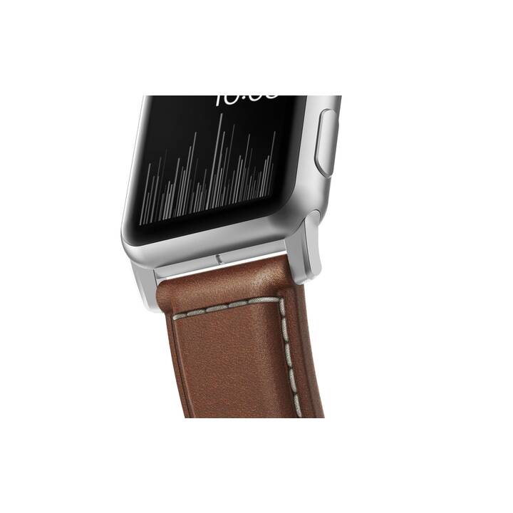 NOMAD GOODS Armband (Apple Watch 45 mm / 42 mm, Braun)