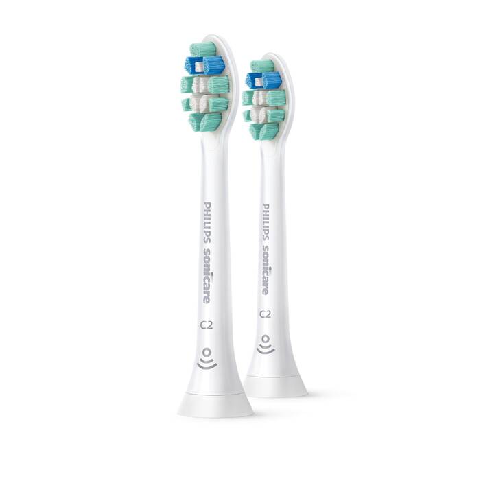 PHILIPS Testa di spazzolino C2 Optimal Plaque Defence (Mezzi, 2 pezzo)