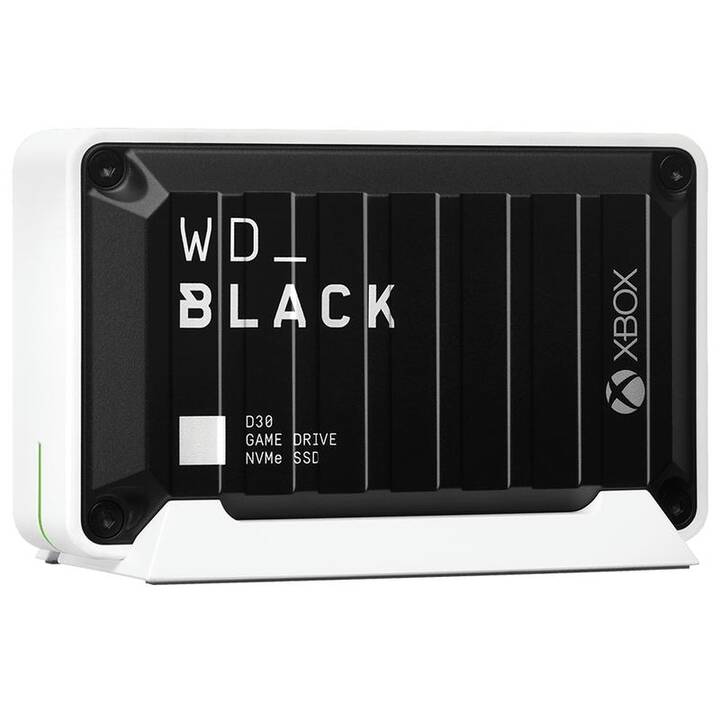 WD_BLACK D30 (USB Typ-C, USB Typ-A, 1000 GB, Schwarz, Weiss)