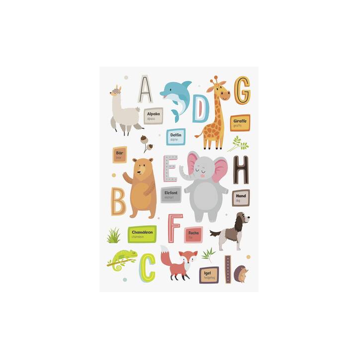 HEYDA Autoadesivo Heyda Fensterbilder Tiere & Alphabet (Testo e lettere)