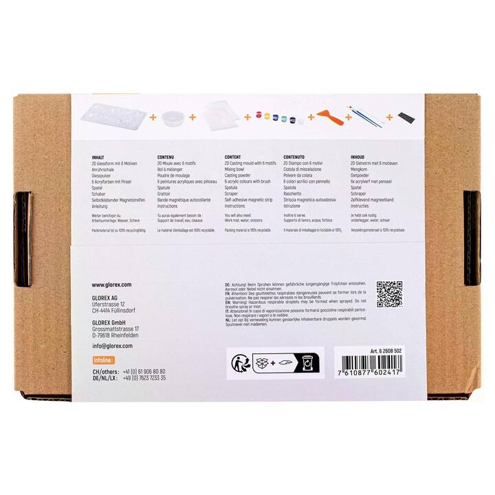 GLOREX Bastelmaterial-Box (Giessen, Modellieren)