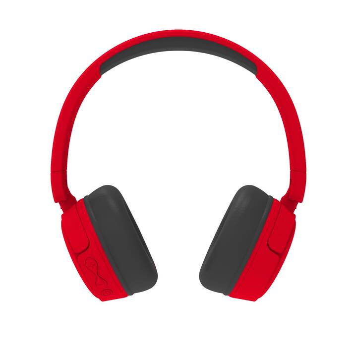 OTL TECHNOLOGIES On-Ear Cuffie per bambini (Bluetooth 5.1, Nero, Rosso)