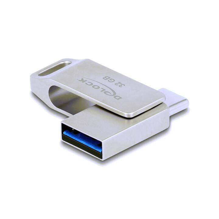 DELOCK 54074 (32 GB, USB 3.0 de type A, USB 3.0 de type C)