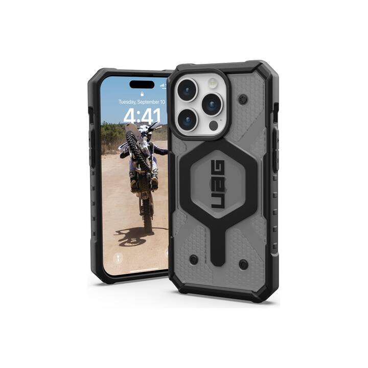 URBAN ARMOR GEAR Backcover (iPhone 15 Pro, Transparente, Nero)