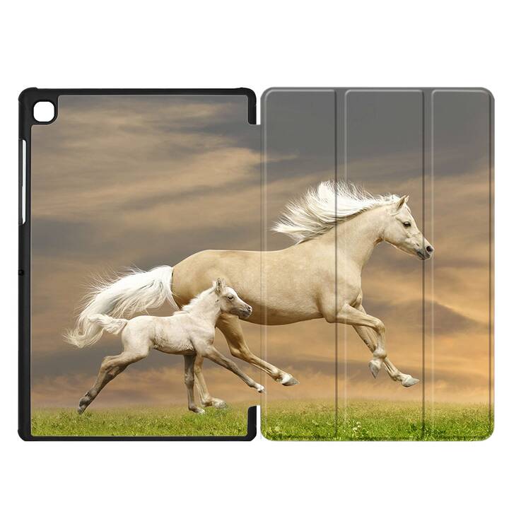 EG coque pour Samsung Galaxy Tab A7 Lite 8.7" (2021) - blanc - cheval