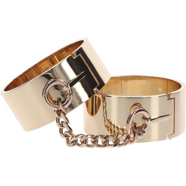 DONA Bondage Ring Slave Wrist Cuffs (Pink gold)