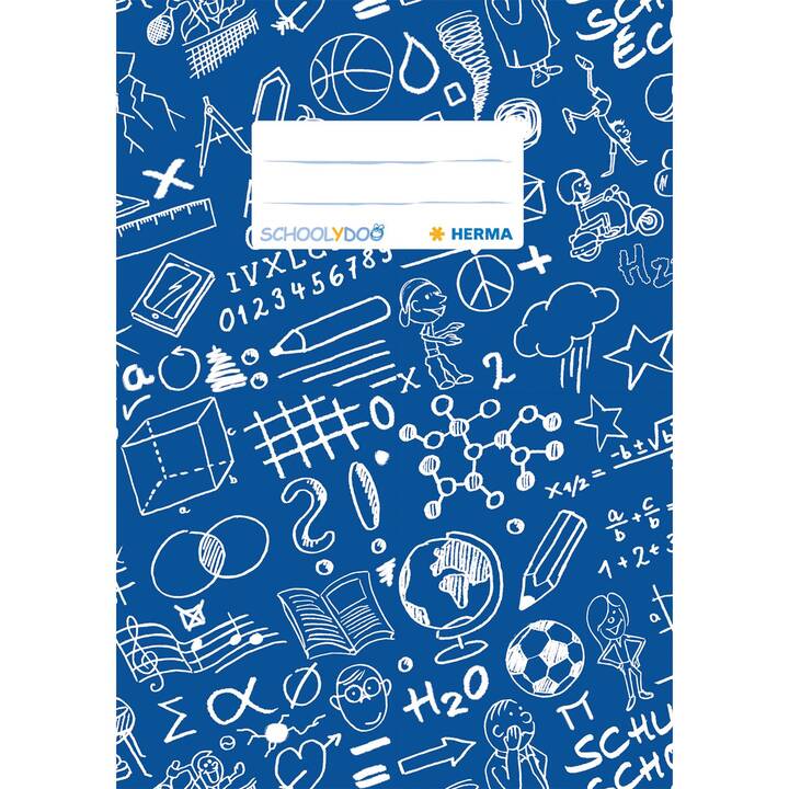 HERMA Protezione per quaderno Schoolydoo (Blu, A5, 1 pezzo)