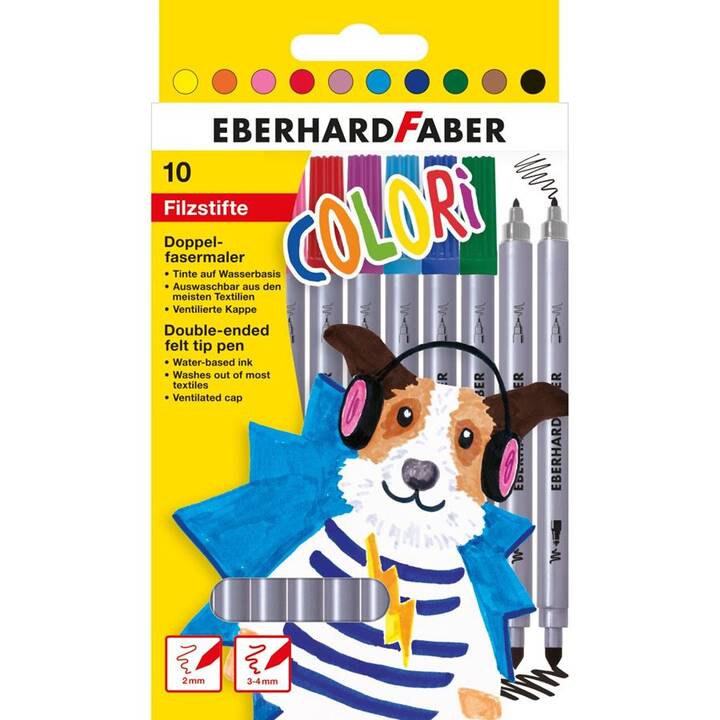 EBERHARDFABER Crayon feutre (Multicolore, 10 pièce)