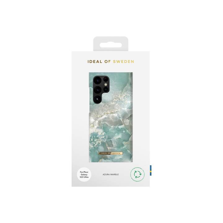 IDEAL OF SWEDEN Backcover Azure Marble (Galaxy S23 Ultra, Lavorato, Blu)