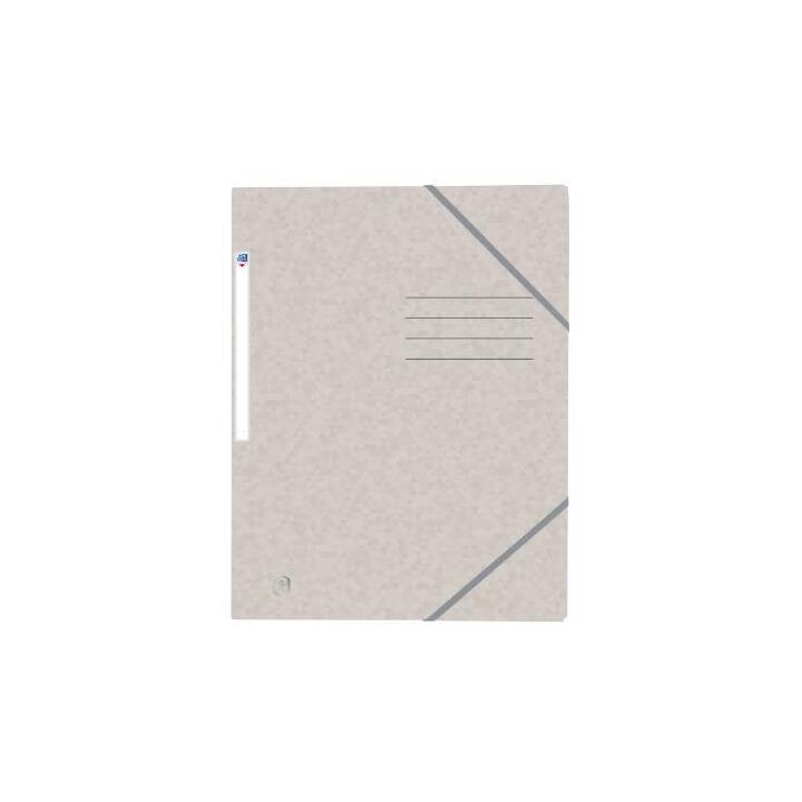 OXFORD Cartellina con elastico (Rosa chiaro, Blu chiaro, Turchese, Giallo chiaro, Beige, A4, 5 pezzo)