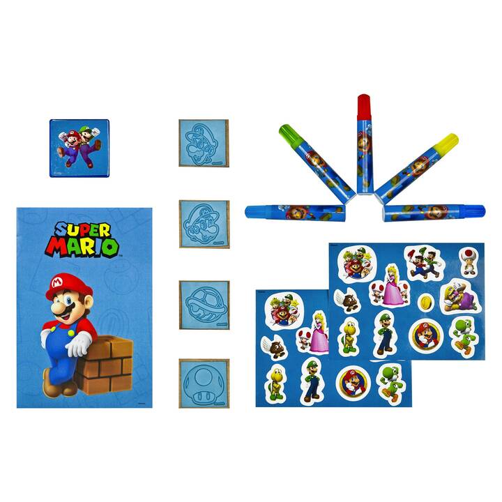 UNDERCOVER Timbro con immagine Mario Super  (Multicolore, 1 pezzo)