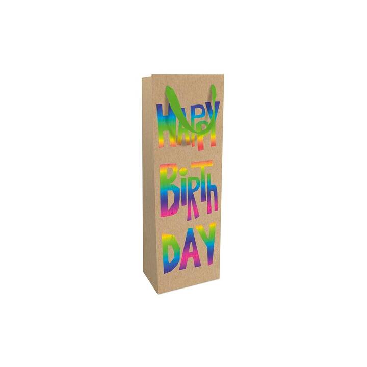 BRAUN + COMPANY Borse regalo Rainbow Birthday (Testo e lettere)